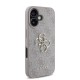 Apple iPhone 16 Kılıf Guess Orjinal Lisanslı PU Deri 4G Desenli Metal Büyük 4G ve Yazı Logolu Kapak Apple iPhone 16 Kılıf Guess Orjinal Lisanslı PU Deri 4G Desenli Metal Büyük 4G ve Yazı Logolu Kapak
