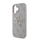 Apple iPhone 16 Kılıf Guess Orjinal Lisanslı PU Deri 4G Desenli Metal Büyük 4G ve Yazı Logolu Kapak Apple iPhone 16 Kılıf Guess Orjinal Lisanslı PU Deri 4G Desenli Metal Büyük 4G ve Yazı Logolu Kapak