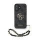 Apple iPhone 16 Kılıf Guess Orjinal Lisanslı PU Deri Bilek Askı İpli Metal Büyük 4G ve Yazı Logolu Kapak Apple iPhone 16 Kılıf Guess Orjinal Lisanslı PU Deri Bilek Askı İpli Metal Büyük 4G ve Yazı Logolu Kapak