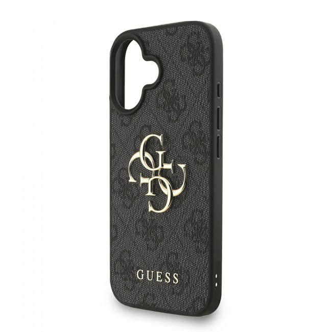 Apple iPhone 16 Kılıf Guess Orjinal Lisanslı PU Deri Bilek Askı İpli Metal Büyük 4G ve Yazı Logolu Kapak Apple iPhone 16 Kılıf Guess Orjinal Lisanslı PU Deri Bilek Askı İpli Metal Büyük 4G ve Yazı Logolu Kapak