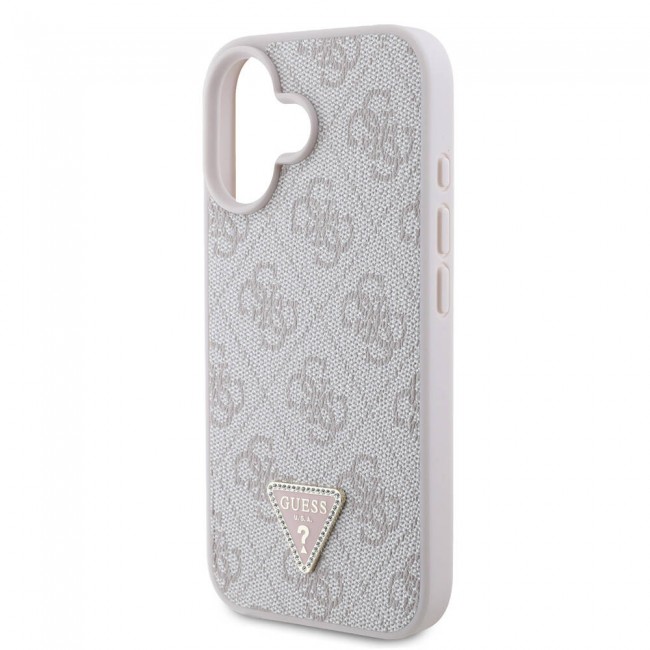 Apple iPhone 16 Kılıf Guess Orjinal Lisanslı PU Deri Taşlı Metal Üçgen Logolu Çapraz Vücut Askılı 4G Desenli Kapak Apple iPhone 16 Kılıf Guess Orjinal Lisanslı PU Deri Taşlı Metal Üçgen Logolu Çapraz Vücut Askılı 4G Desenli Kapak