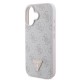 Apple iPhone 16 Kılıf Guess Orjinal Lisanslı PU Deri Taşlı Metal Üçgen Logolu Çapraz Vücut Askılı 4G Desenli Kapak Apple iPhone 16 Kılıf Guess Orjinal Lisanslı PU Deri Taşlı Metal Üçgen Logolu Çapraz Vücut Askılı 4G Desenli Kapak