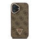 Apple iPhone 16 Kılıf Guess Orjinal Lisanslı PU Deri Taşlı Üçgen Logo 4G Desenli Kamera Standlı Kapak Apple iPhone 16 Kılıf Guess Orjinal Lisanslı PU Deri Taşlı Üçgen Logo 4G Desenli Kamera Standlı Kapak