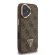 Apple iPhone 16 Kılıf Guess Orjinal Lisanslı PU Deri Taşlı Üçgen Logo 4G Desenli Kamera Standlı Kapak Apple iPhone 16 Kılıf Guess Orjinal Lisanslı PU Deri Taşlı Üçgen Logo 4G Desenli Kamera Standlı Kapak