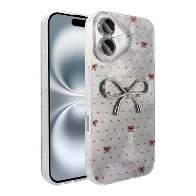 Bal-z Apple iPhone 16 Kılıf Kamera Korumalı Figürlü Zore Ponti Silikon Kapak