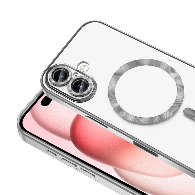 Bal-z Apple iPhone 16 Kılıf Kamera Korumalı M-safe Wireless Şarj Özellikli Zore Demre Kapak
