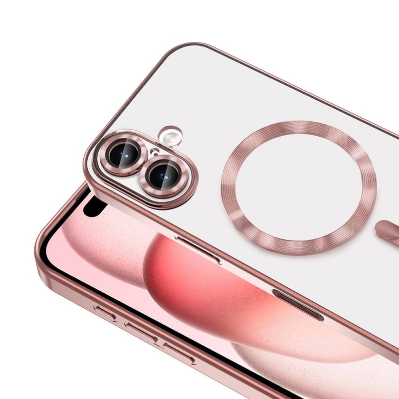 Bal-z Apple iPhone 16 Kılıf Kamera Korumalı M-safe Wireless Şarj Özellikli Zore Demre Kapak