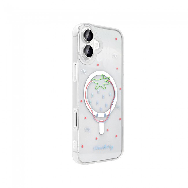 Apple iPhone 16 Kılıf M-Safe Şarj Özellikli Şeffaf Zore Folk Sert Kapak Apple iPhone 16 Kılıf M-Safe Şarj Özellikli Şeffaf Zore Folk Sert Kapak