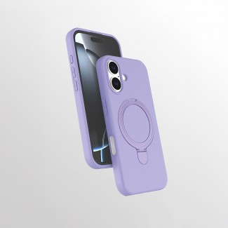 Apple iPhone 16 Kılıf M-safe Şarj Özellikli Standlı Zore Samara Kapak Apple iPhone 16 Kılıf M-safe Şarj Özellikli Standlı Zore Samara Kapak