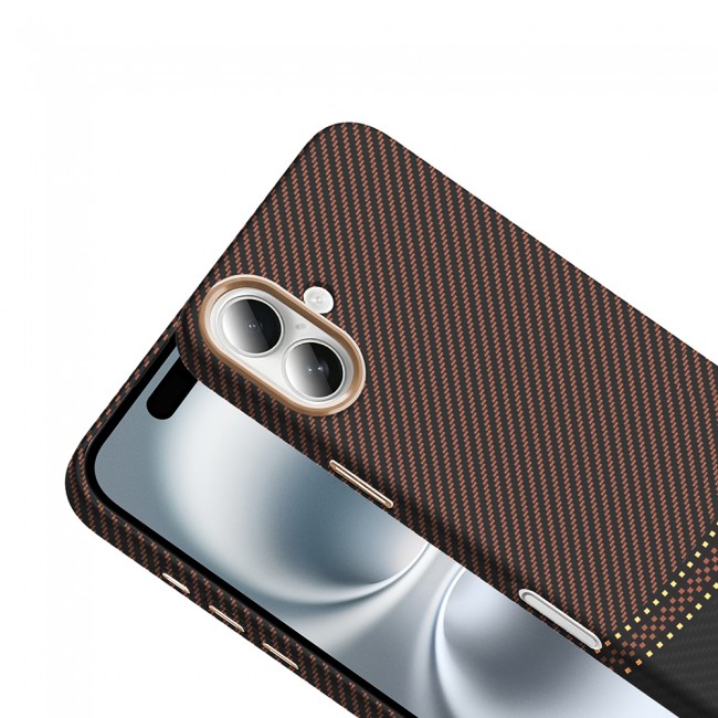 Apple iPhone 16 Kılıf M-safe Şarj Özellikli Karbon Fiber Görünümlü Zore Gros Kapak Apple iPhone 16 Kılıf M-safe Şarj Özellikli Karbon Fiber Görünümlü Zore Gros Kapak