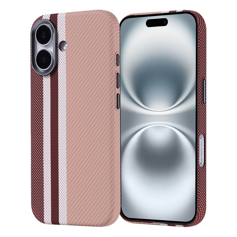 Bal-z Apple iPhone 16 Kılıf M-safe Şarj Özellikli Karbon Fiber Görünümlü Zore Nekst Kapak