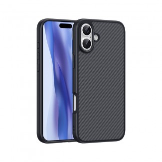 Apple iPhone 16 Kılıf M-safe Şarj Özellikli Karbon Fiber Tasarımlı Zore Elnino Kapak Apple iPhone 16 Kılıf M-safe Şarj Özellikli Karbon Fiber Tasarımlı Zore Elnino Kapak