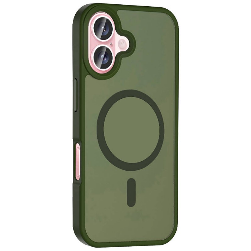 Bal-z Apple iPhone 16 Kılıf M-safe Şarj Özellikli Mat Arka Yüzey Zore Sio Kapak