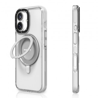Apple iPhone 16 Kılıf M-safe Şarj Özellikli Parmak Ring Standlı Youngkit Pivot Serisi Kapak Apple iPhone 16 Kılıf M-safe Şarj Özellikli Parmak Ring Standlı Youngkit Pivot Serisi Kapak