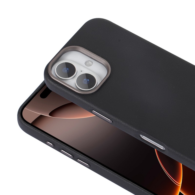 Bal-z Apple iPhone 16 Kılıf M-safe Şarj Özellikli PU Deri Zore Adora Kapak