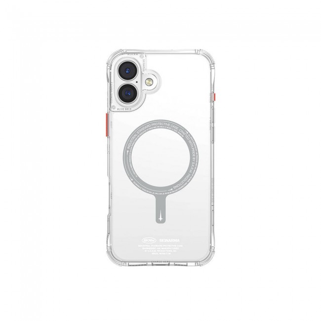 Apple iPhone 16 Kılıf Magsafe Şarj Özellikli Şeffaf Airbag Tasarımlı Skinarma Saido Kapak Apple iPhone 16 Kılıf Magsafe Şarj Özellikli Şeffaf Airbag Tasarımlı Skinarma Saido Kapak