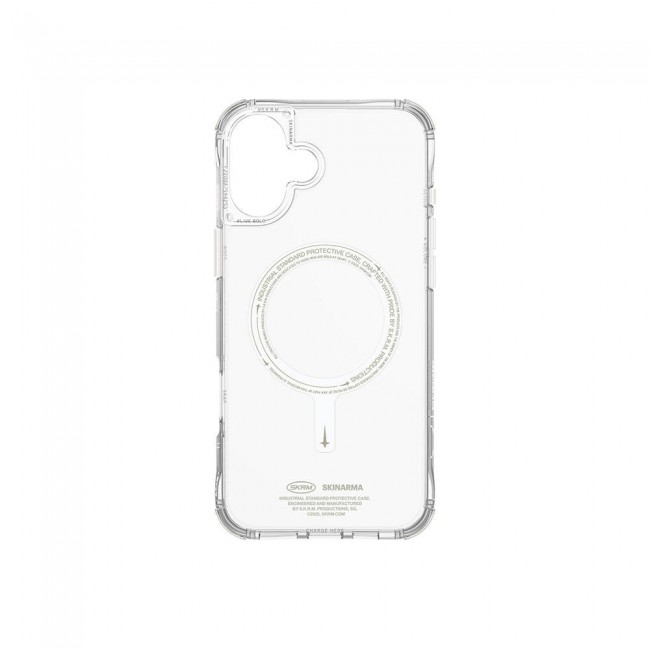 Apple iPhone 16 Kılıf Magsafe Şarj Özellikli Şeffaf Airbag Tasarımlı Skinarma Saido Nightglow Kapak Apple iPhone 16 Kılıf Magsafe Şarj Özellikli Şeffaf Airbag Tasarımlı Skinarma Saido Nightglow Kapak