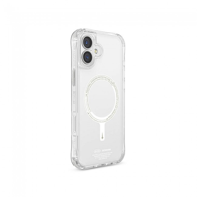 Apple iPhone 16 Kılıf Magsafe Şarj Özellikli Şeffaf Airbag Tasarımlı Skinarma Saido Nightglow Kapak Apple iPhone 16 Kılıf Magsafe Şarj Özellikli Şeffaf Airbag Tasarımlı Skinarma Saido Nightglow Kapak
