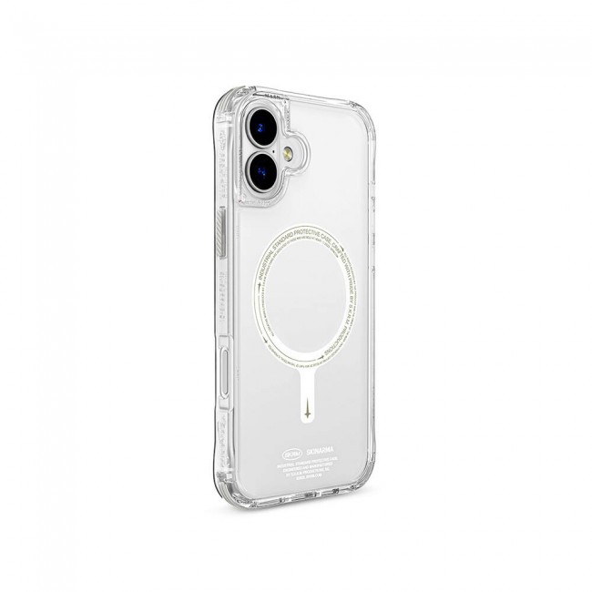 Apple iPhone 16 Kılıf Magsafe Şarj Özellikli Şeffaf Airbag Tasarımlı Skinarma Saido Nightglow Kapak Apple iPhone 16 Kılıf Magsafe Şarj Özellikli Şeffaf Airbag Tasarımlı Skinarma Saido Nightglow Kapak