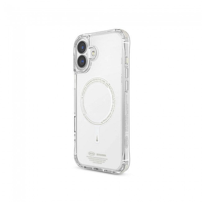 Apple iPhone 16 Kılıf Magsafe Şarj Özellikli Şeffaf Airbag Tasarımlı Skinarma Saido Nightglow Kapak Apple iPhone 16 Kılıf Magsafe Şarj Özellikli Şeffaf Airbag Tasarımlı Skinarma Saido Nightglow Kapak