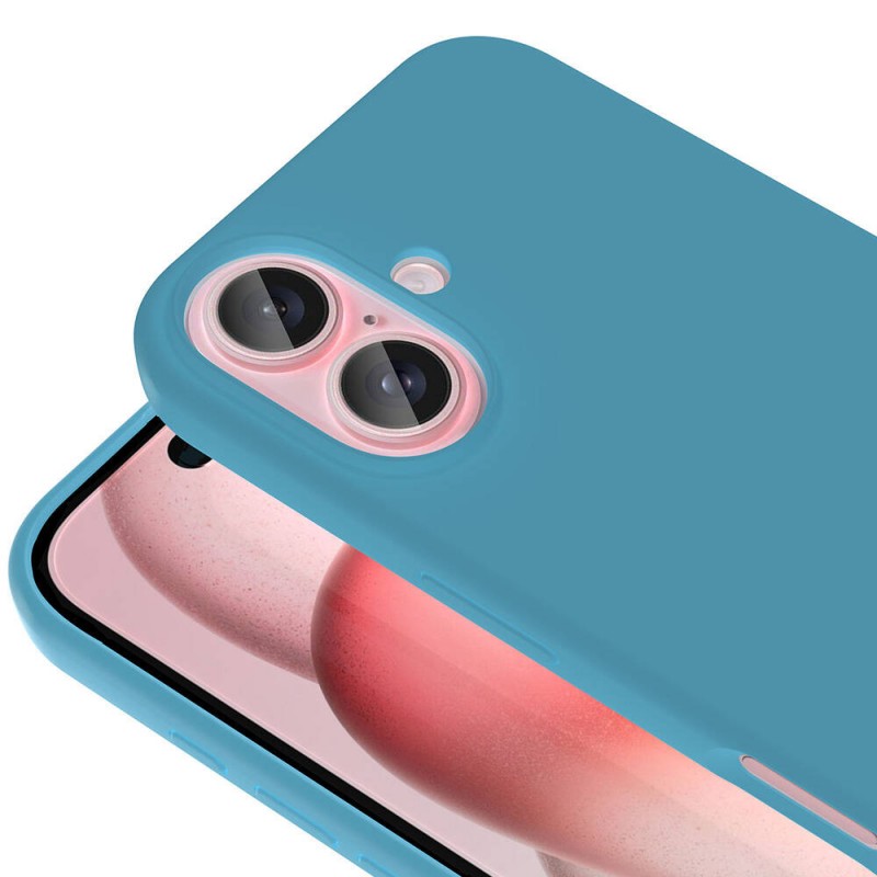 Bal-z Apple iPhone 16 Kılıf M-safe Şarj Özellikli Sıvı Teknolojili Silinebilir Sert Zore Kivi Kapak