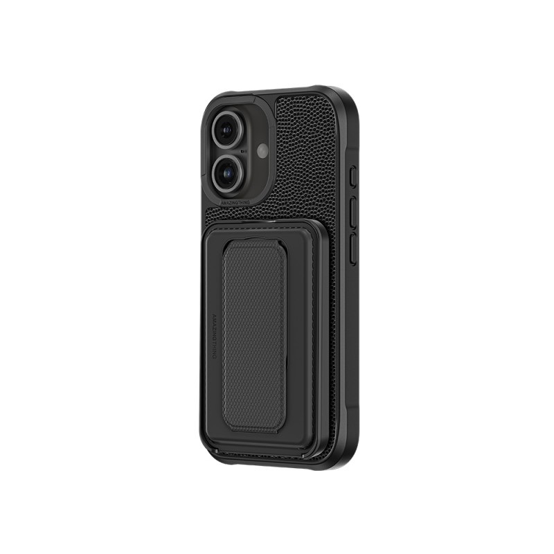 Bal-z Apple iPhone 16 Kılıf M-safe Şarj Özellikli Standlı Kartlıklı Set Amazingthing Glamour Luxe Serisi Kapak