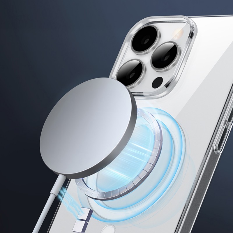 Bal-z Apple iPhone 16 Kılıf M-safe Şarj Özellikli Wiwu YXK-207 Invisible Pro Sert PC Kapak