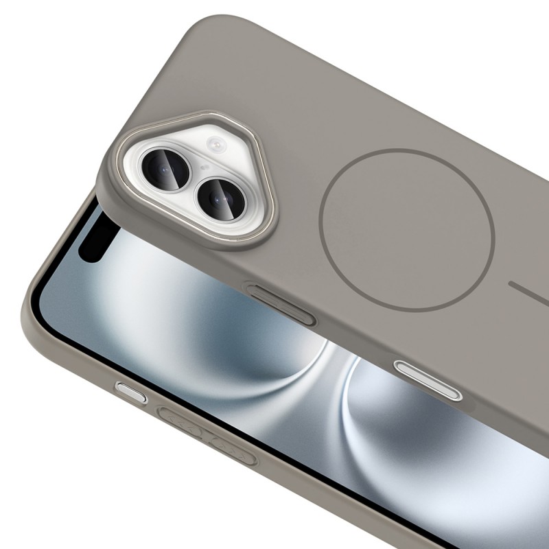 Bal-z Apple iPhone 16 Kılıf M-safe Şarj Özellikli Zore Ruby Sert Kapak