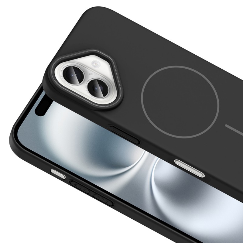 Bal-z Apple iPhone 16 Kılıf M-safe Şarj Özellikli Zore Ruby Sert Kapak