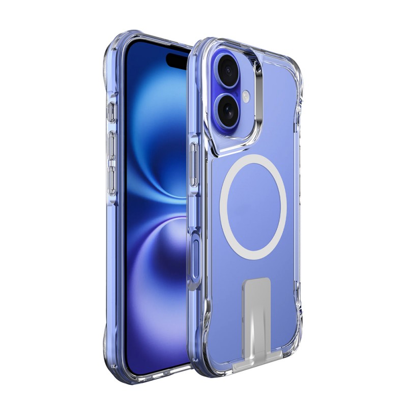 Bal-z Apple iPhone 16 Kılıf M-safe Şarj Özellikli Zore T-Max Standlı Kapak