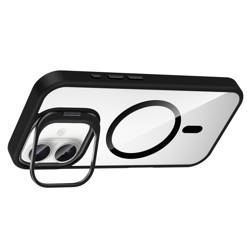 Bal-z Apple iPhone 16 Kılıf Standlı ve Kamera Lens Hediyeli M-Safe Şarj Özellikli Zore Etro Kapak