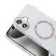 Apple iPhone 16 Kılıf Taşlı Tasarım M-safe Şarj Özellikli Zore Koment Silikon Kapak Apple iPhone 16 Kılıf Taşlı Tasarım M-safe Şarj Özellikli Zore Koment Silikon Kapak