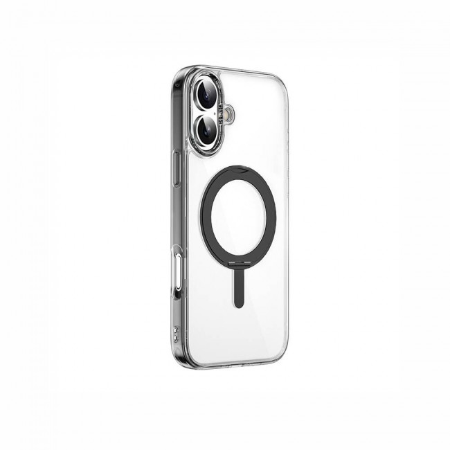 Apple iPhone 16 Kılıf Wiwu MCC-201 iShield Ultra Serisi Magsafe Şarj Özellikli Standlı Crystal Sert PC Kapak Apple iPhone 16 Kılıf Wiwu MCC-201 iShield Ultra Serisi Magsafe Şarj Özellikli Standlı Crystal Sert PC Kapak
