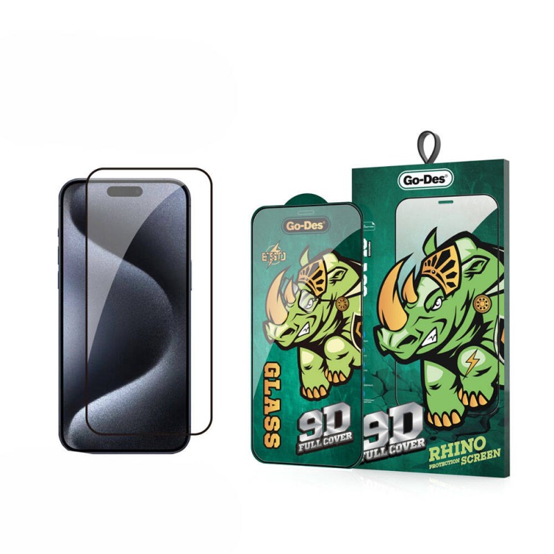 Bal-z Apple iPhone 16 Plus Go Des 9D Full Cover Temperli Cam Ekran Koruyucu