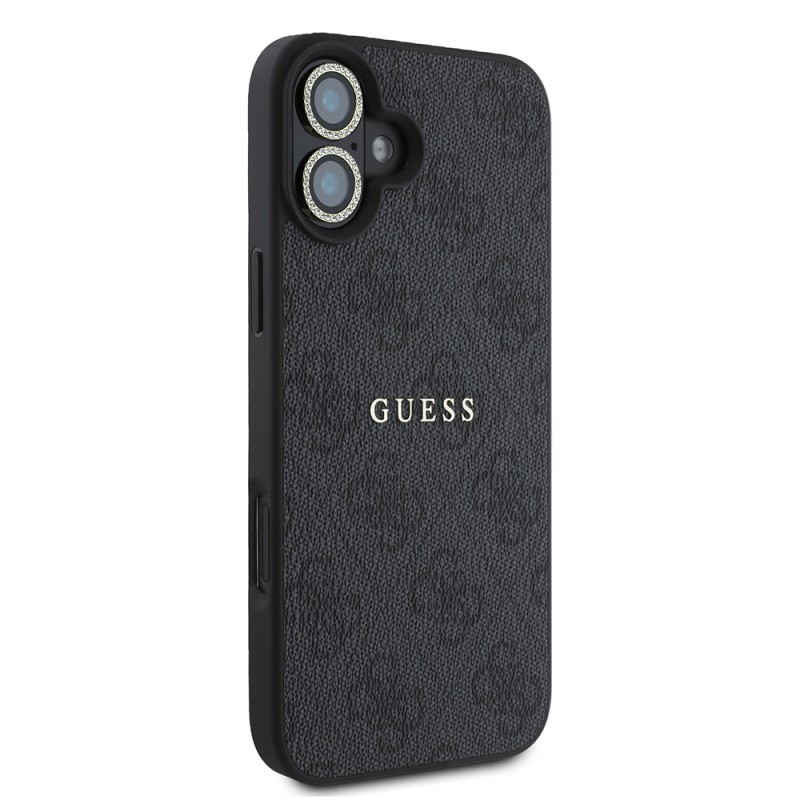 Bal-z Apple iPhone 16 Plus Guess Orjinal Lisanslı Kılıf + Ekran Koruyucu + Lens Koruyucu 3in1 Aksesuar Seti