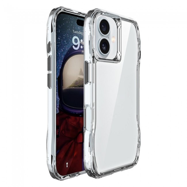 Apple iPhone 16 Plus Kılıf Airbagli Şeffaf Zore İncek Kapak Apple iPhone 16 Plus Kılıf Airbagli Şeffaf Zore İncek Kapak