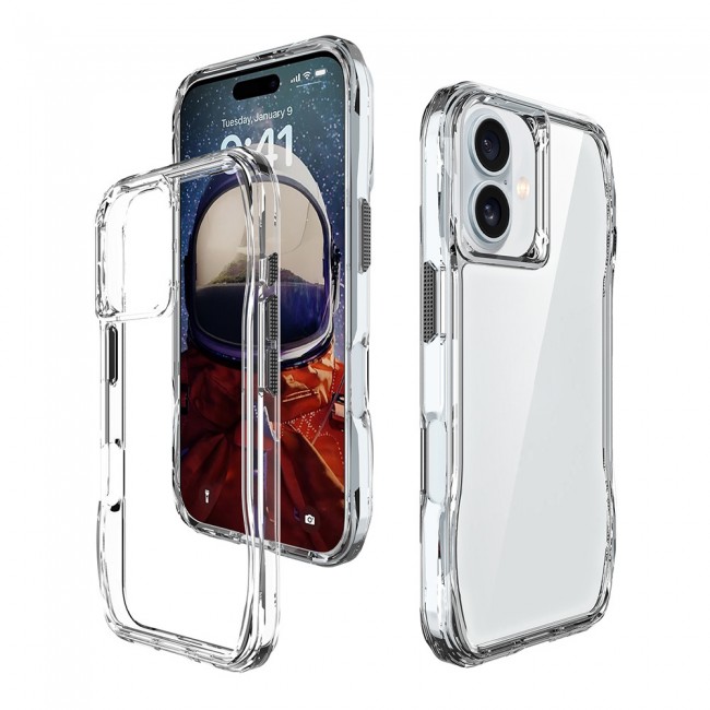 Apple iPhone 16 Plus Kılıf Airbagli Şeffaf Zore İncek Kapak Apple iPhone 16 Plus Kılıf Airbagli Şeffaf Zore İncek Kapak