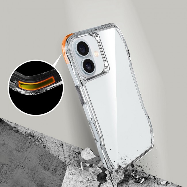 Apple iPhone 16 Plus Kılıf Airbagli Şeffaf Zore İncek Kapak Apple iPhone 16 Plus Kılıf Airbagli Şeffaf Zore İncek Kapak