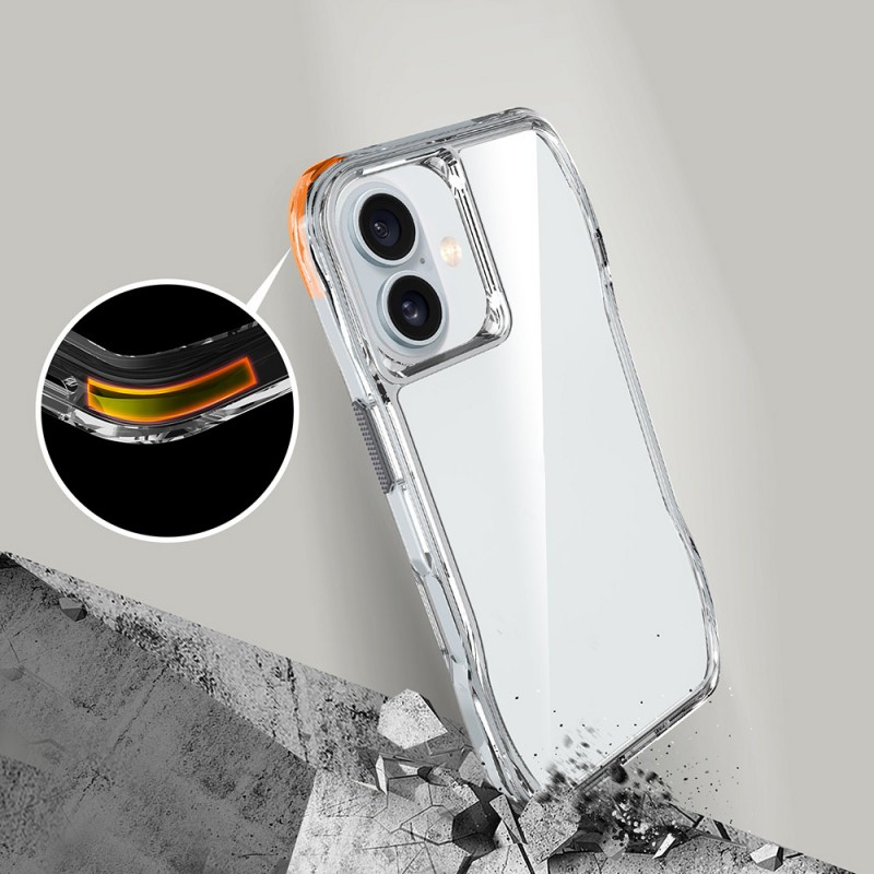 Bal-z Apple iPhone 16 Plus Kılıf Airbagli Şeffaf Zore İncek Kapak