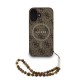 Apple iPhone 16 Plus Kılıf Guess Orjinal Lisanslı M-safe Şarj Özellikli PU Deri Bilek Askı İpli Yazı Logolu Kapak Apple iPhone 16 Plus Kılıf Guess Orjinal Lisanslı M-safe Şarj Özellikli PU Deri Bilek Askı İpli Yazı Logolu Kapak