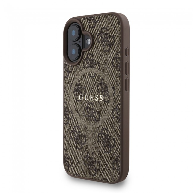 Apple iPhone 16 Plus Kılıf Guess Orjinal Lisanslı M-safe Şarj Özellikli PU Deri Bilek Askı İpli Yazı Logolu Kapak Apple iPhone 16 Plus Kılıf Guess Orjinal Lisanslı M-safe Şarj Özellikli PU Deri Bilek Askı İpli Yazı Logolu Kapak