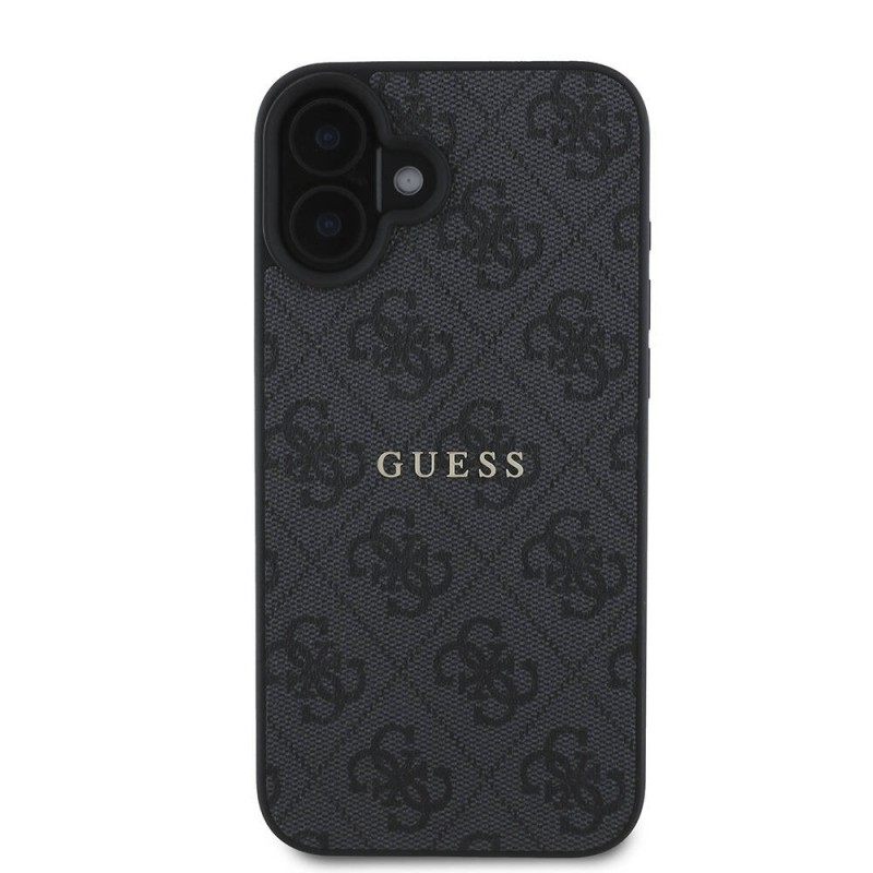 Bal-z Apple iPhone 16 Plus Kılıf Guess Orjinal Lisanslı M-safe Şarj Özellikli 4G Desenli Yazı Logolu Kapak