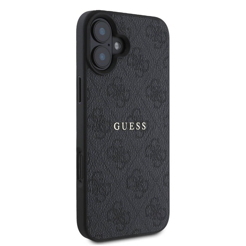 Bal-z Apple iPhone 16 Plus Kılıf Guess Orjinal Lisanslı M-safe Şarj Özellikli 4G Desenli Yazı Logolu Kapak
