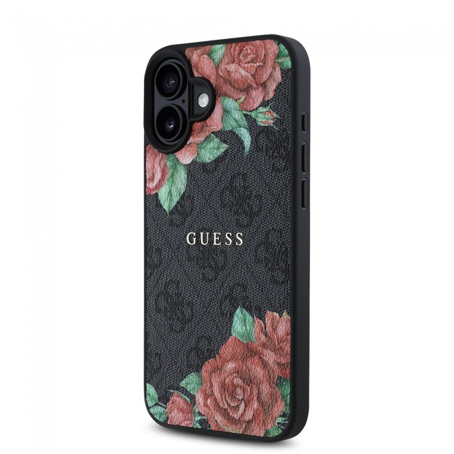 Apple iPhone 16 Plus Kılıf Guess Orjinal Lisanslı Magsafe Şarj Özellikli Gül Baskılı 4G Desenli Yazı Logolu Kapak Apple iPhone 16 Plus Kılıf Guess Orjinal Lisanslı Magsafe Şarj Özellikli Gül Baskılı 4G Desenli Yazı Logolu Kapak