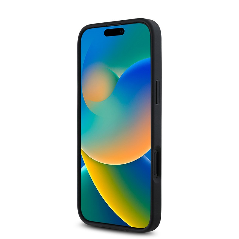 Bal-z Apple iPhone 16 Plus Kılıf Guess Orjinal Lisanslı M-safe Şarj Özellikli Gül Baskılı 4G Desenli Yazı Logolu Kapak