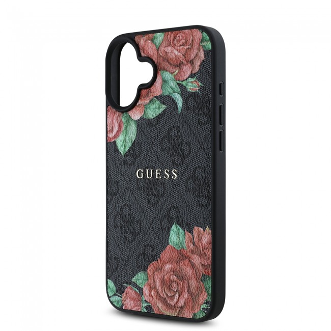 Apple iPhone 16 Plus Kılıf Guess Orjinal Lisanslı Magsafe Şarj Özellikli Gül Baskılı 4G Desenli Yazı Logolu Kapak Apple iPhone 16 Plus Kılıf Guess Orjinal Lisanslı Magsafe Şarj Özellikli Gül Baskılı 4G Desenli Yazı Logolu Kapak