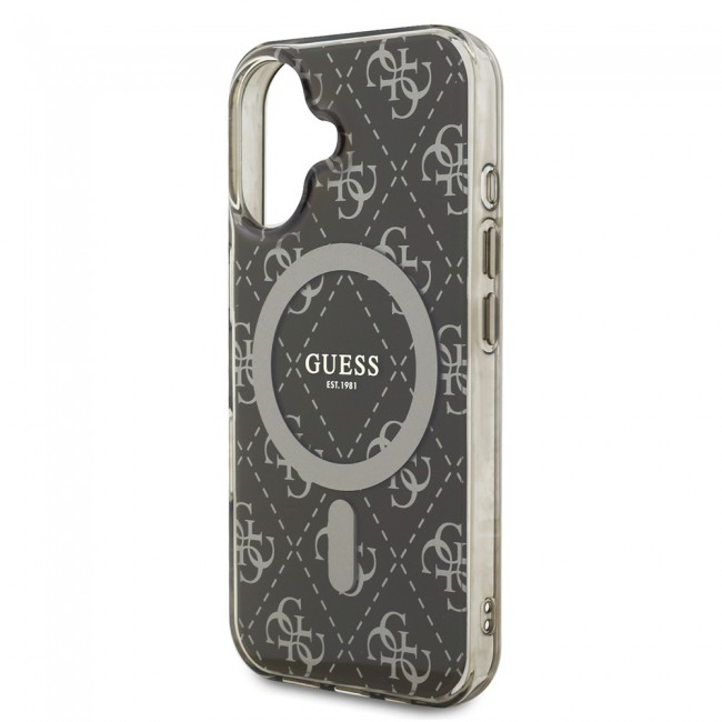 Apple iPhone 16 Plus Kılıf Guess Orjinal Lisanslı Magsafe Şarj Özellikli IML Baskılı Klasik Logolu 4G Desenli Kapak Apple iPhone 16 Plus Kılıf Guess Orjinal Lisanslı Magsafe Şarj Özellikli IML Baskılı Klasik Logolu 4G Desenli Kapak