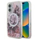 Apple iPhone 16 Plus Kılıf Guess Orjinal Lisanslı Magsafe Şarj Özellikli Sıvılı Simli Çiçek Desenli Kapak Apple iPhone 16 Plus Kılıf Guess Orjinal Lisanslı Magsafe Şarj Özellikli Sıvılı Simli Çiçek Desenli Kapak