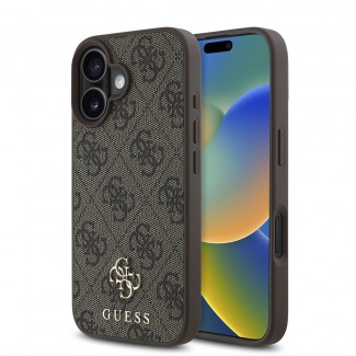 Apple iPhone 16 Plus Kılıf Guess Orjinal Lisanslı M-safe Şarj Özellikli Small 4G Classic Kapak Apple iPhone 16 Plus Kılıf Guess Orjinal Lisanslı M-safe Şarj Özellikli Small 4G Classic Kapak