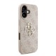 Apple iPhone 16 Plus Kılıf Guess Orjinal Lisanslı PU Deri Bilek Askı İpli Metal Büyük 4G ve Yazı Logolu Kapak Apple iPhone 16 Plus Kılıf Guess Orjinal Lisanslı PU Deri Bilek Askı İpli Metal Büyük 4G ve Yazı Logolu Kapak